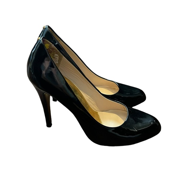 Ted Baker Marae Patent Leather Black Round Toe Pumps Heels - Picture 4 of 9